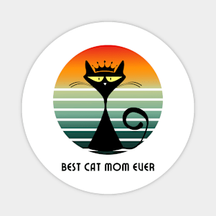 Best cat mom euer Magnet